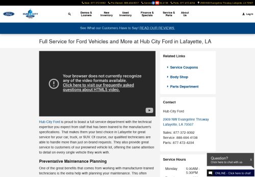 
                            12. Ford Service Center | Hub City Ford