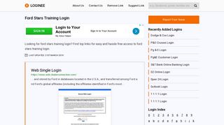
                            5. Ford Stars Training Login