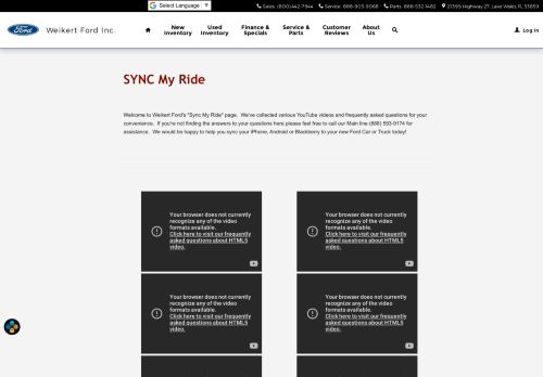 
                            11. Ford Sync My Ride - Weikert Ford Inc.