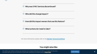 
                            1. Ford® SYNC Services Subscription Service Discontinued | FAQ's ...