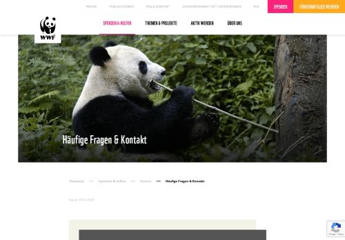 
                            2. Fördermitglieder-Service - WWF Deutschland