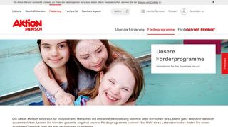 
                            9. Förderprogramme - Alles über die Förderung sozialer ... - Aktion Mensch