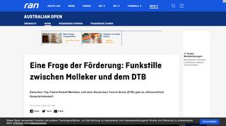 
                            10. Förderung: Funkstille zwischen Top-Talent und DTB - Ran