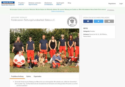 
                            11. Förderverein Rettungshundearbeit Bebra e.V. - sparda-vereint.de