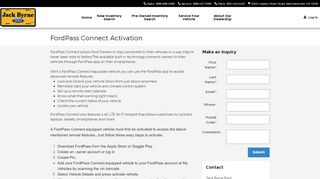 
                            6. FordPass Connect Activation | Jack Byrne Ford