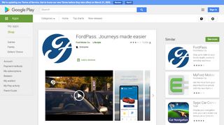 
                            10. FordPass. Einfacher unterwegs – Apps bei Google Play