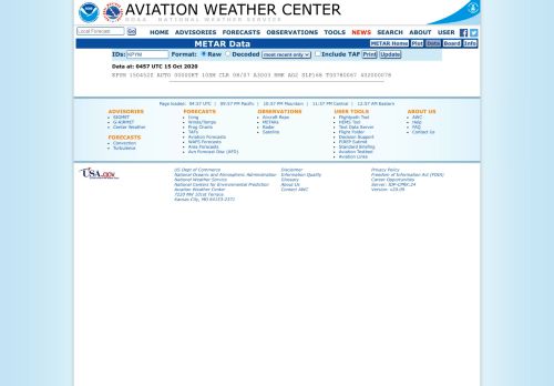 
                            11. forecasts - AWC - METeorological Aerodrome Reports (METARs)