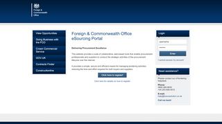 
                            6. Foreign & Commonwealth Office eSourcing Portal