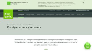 
                            4. Foreign Currency Accounts | International & travel | Kiwibank