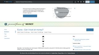 
                            12. foreign exchange - Euros - Can I trust air.money? - Personal ...