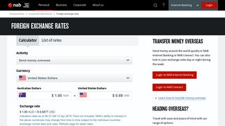 
                            12. Foreign exchange rate - currency conversion - NAB