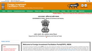 
                            12. Foreign Investment Facilitation Portal, INDIA