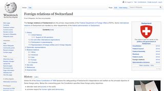
                            12. Foreign relations of Switzerland - Wikipedia