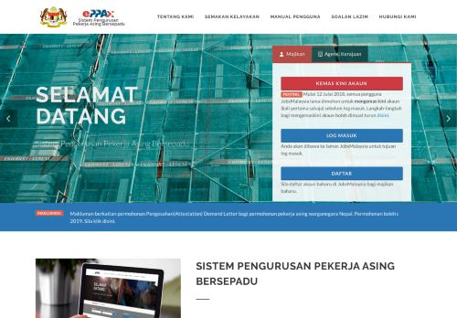 
                            1. Foreign Workers Integrated Management System (ePPAx)