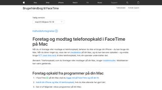 
                            8. Foretag og modtag telefonopkald i FaceTime på Mac - Apple-support