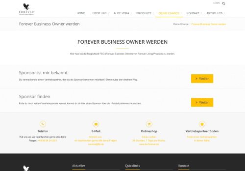 
                            2. Forever Business Owner werden - Forever Living Products Germany
