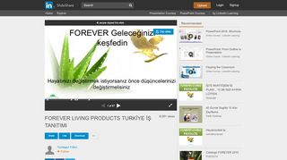 
                            10. FOREVER LIVING PRODUCTS TURKİYE İŞ TANITIMI - SlideShare