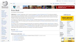 
                            7. Forex Bank - Wikipedia