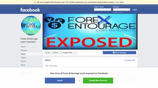 
                            9. Forex Entourage scam exposed - About | Facebook