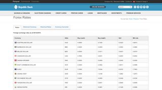 
                            7. Forex Rates | Republic Bank