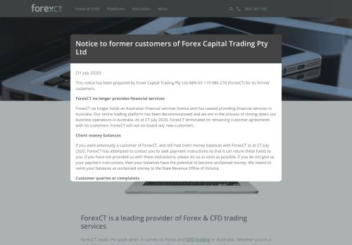 
                            5. ForexCT: Forex Trading | FX & CFD Trading Online