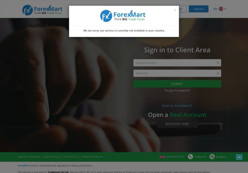 
                            8. ForexMart | Client Login