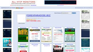 
                            6. forexparadise.biz - All HYIP Monitors .com