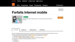 
                            6. Forfaits Internet mobile | Les offres Internet mobile | Orange Mali