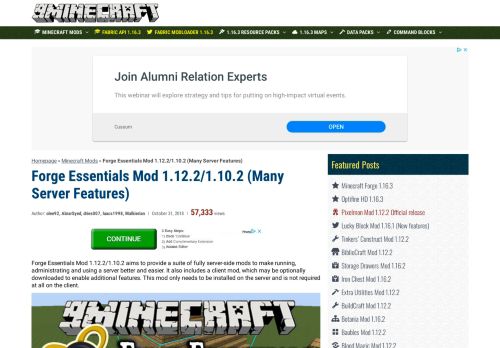 
                            13. Forge Essentials Mod 1.12.2/1.10.2 (Many Server Features) - 9Minecraft