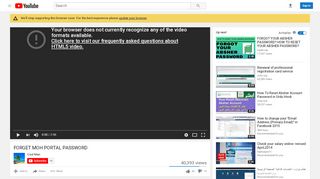 
                            6. FORGET MOH PORTAL PASSWORD - YouTube