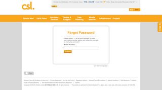 
                            5. Forget Password | csl