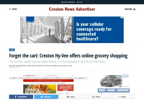 
                            13. Forget the cart: Creston Hy-Vee offers online grocery shopping ...