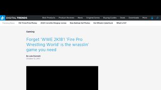 
                            9. Forget WWE 2K18! Fire Pro Wrestling World Is The Wrasslin' Game ...