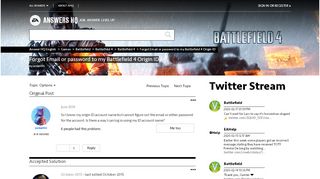 
                            10. Forgot Email or password to my Battlefield 4 Origin ... - EA Answers HQ
