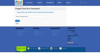 
                            9. Forgot First ID or password - First Media
