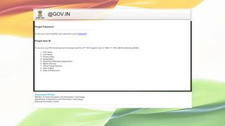 
                            7. Forgot ID / Password - Mail.Gov.In