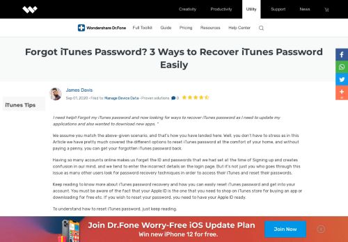 
                            10. Forgot iTunes Password? 3 Ways to Recover iTunes Password Easily ...