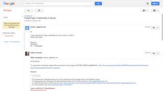 
                            12. Forgot login Credentials in Sonar - Google Groups