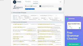 
                            10. forgot login name - Portuguese translation – Linguee