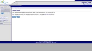 
                            9. Forgot Login - OK.gov