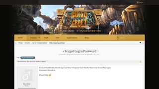 
                            7. forgot login password | GuildCraft Network - Cracked Minecraft Server