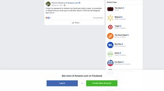 
                            9. Forgot my password on Amazon but need... - Patrick O'Sullivan ...