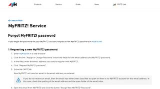 
                            3. Forgot MyFRITZ! password | AVM International