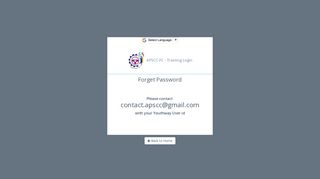 
                            2. Forgot password? - APSCC Finance Corporation