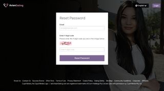 
                            2. Forgot Password - AsianDating.com