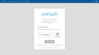 
                            11. Forgot password? - Coins Mobile Wallet