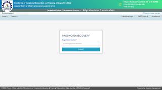 
                            3. Forgot password? - DVET | MAHARASHTRA