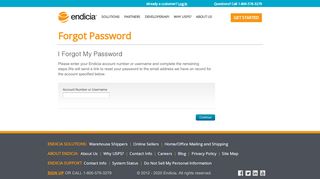 
                            9. Forgot Password | Endicia