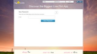 
                            7. Forgot Password - hugmonstar - the biggest live flirt app