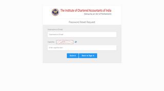 
                            1. Forgot Password | ICAI - Self Service Portal